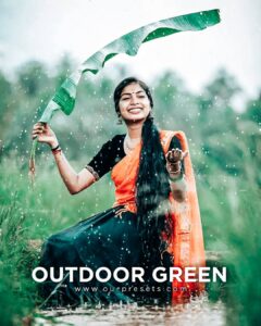Outdoor green preset | Lightroom Mobile outdoor green portrait preset download