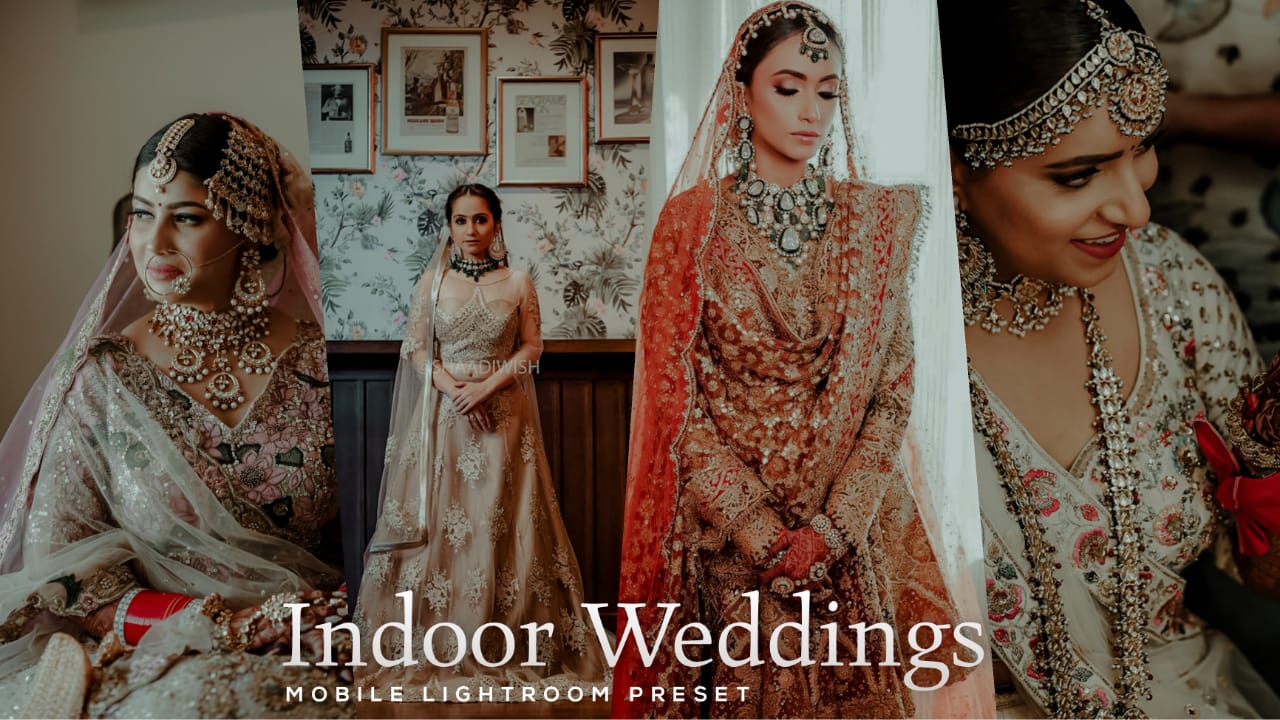 Lightroom indoor weddings preset