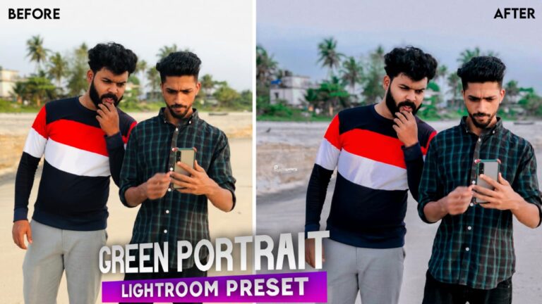 Green portrait lightroom preset