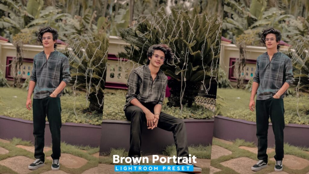 Brown portrait lightroom preset