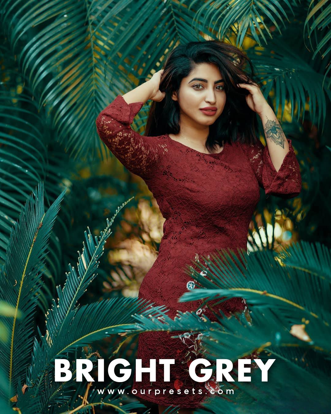 Lightroom bright grey preset