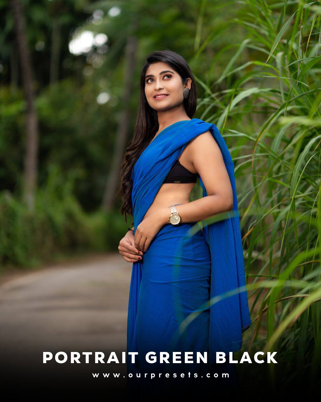 Portrait green black lightroom presets