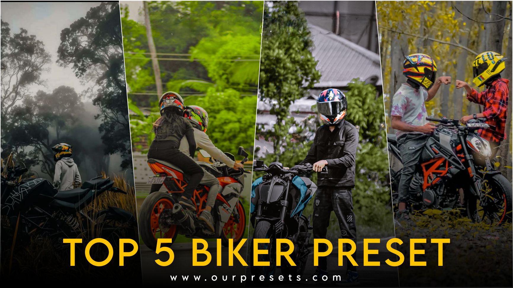 Top 5 biker lightroom presets